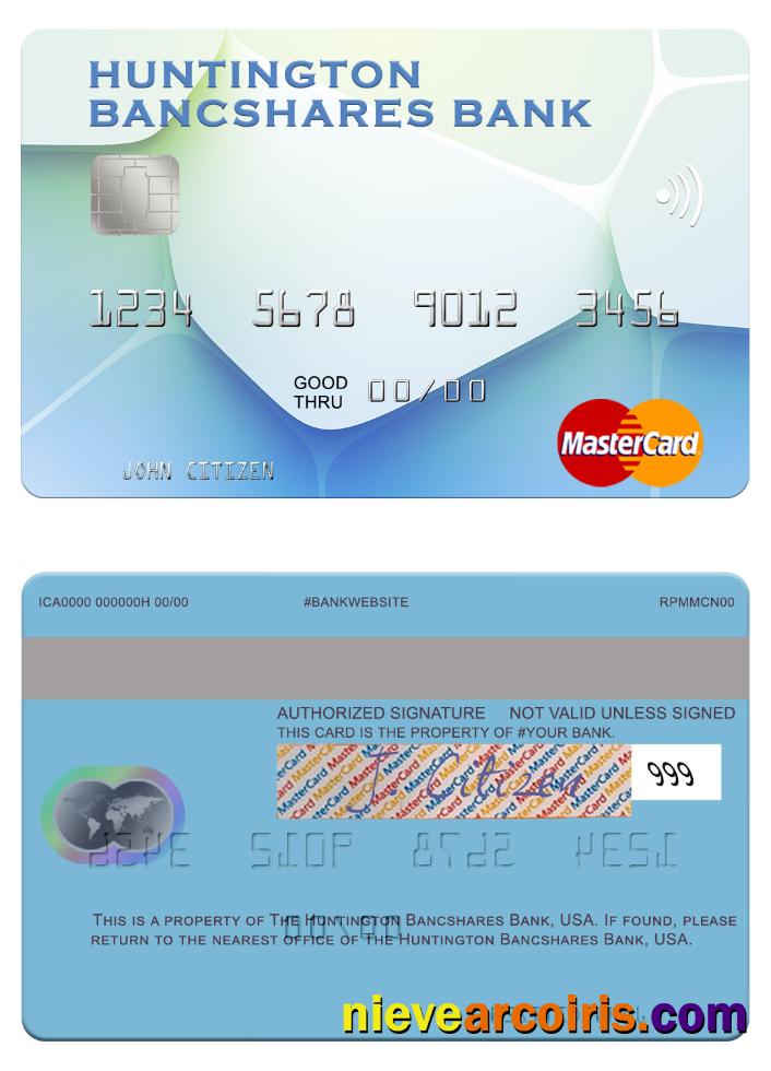 USA Huntington Bancshares Bank mastercard